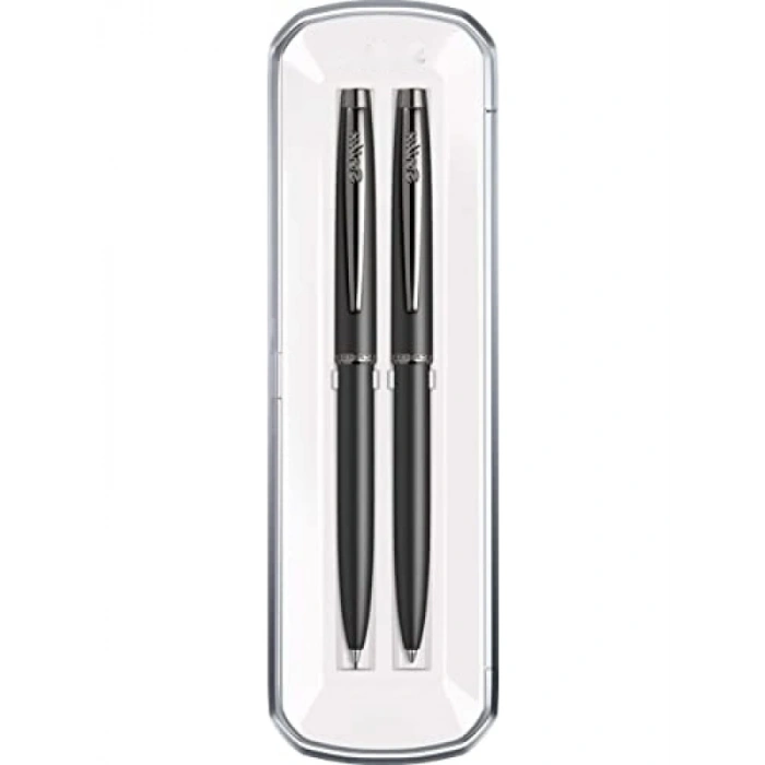 Mat Siyah Tükenmez ve Versatil Kalem Seti