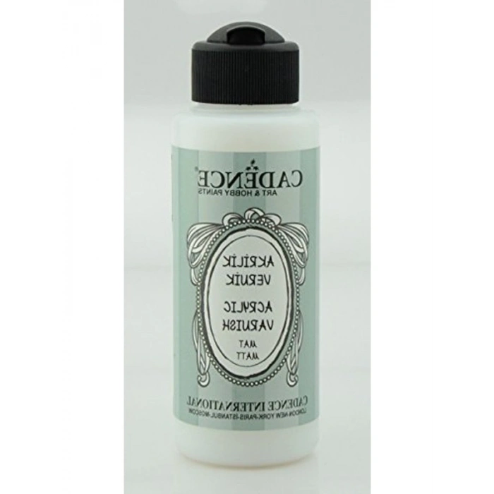 Mat su bazlı akrilik vernik, 120 ml kapta
