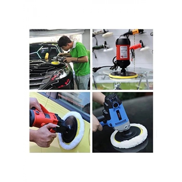 Matkap Uyumlu Polisaj Süngeri Seti, 4lü Pasta Cila Yünü