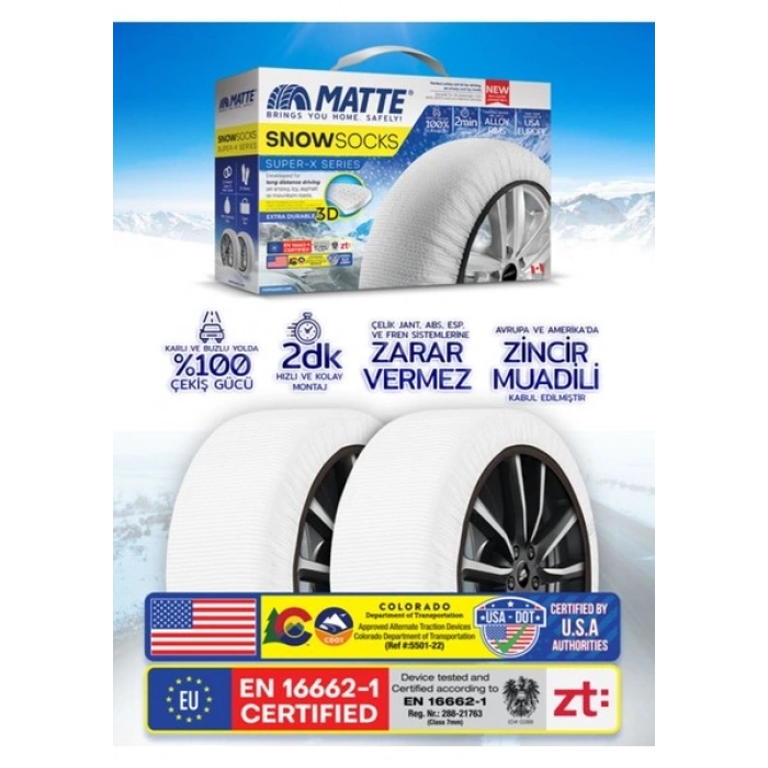 Matte Kar Çorabı - Superx Series