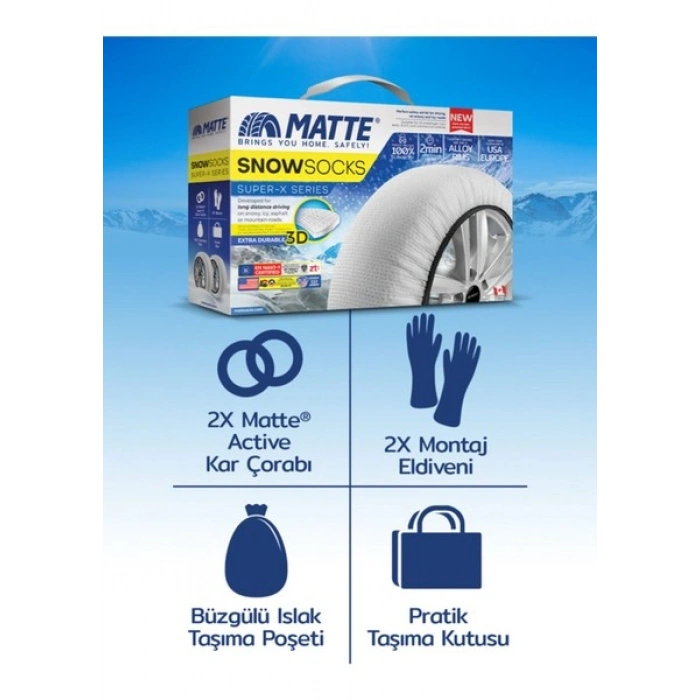 Matte Kar Çorabı - Superx Series