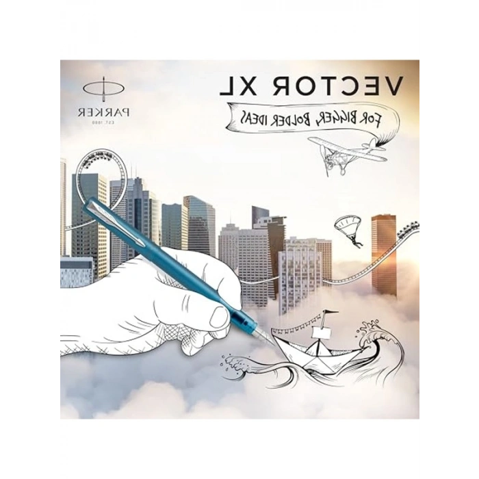 Matte Teal Renkli Dolma Kalem