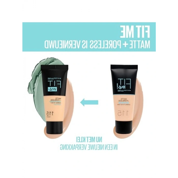 Matte ve Poreless Fondöten, 100 Warm Ivory Renk, 30 ml