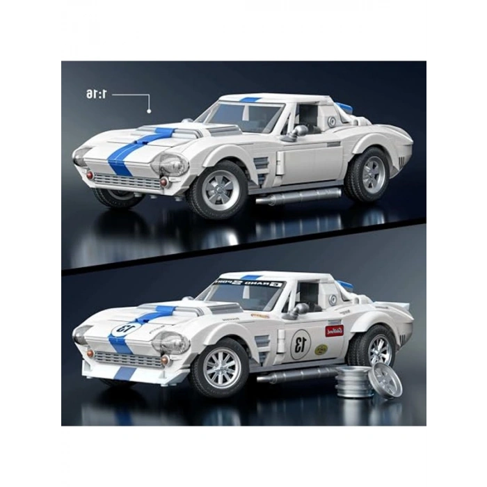 Mattel Brick Shop Hot Wheels Elite Corvette, JGR31