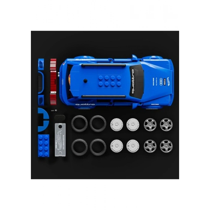 Mattel Brick Shop™ Hot Wheels® Speed Serisi - 94 Audi Avant Rs2 Yapı Oyuncağı Seti (252 Parça), Koleksiyoncular Için