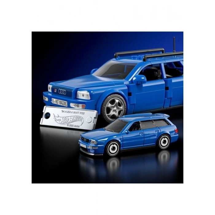 Mattel Brick Shop™ Hot Wheels® Speed Serisi - 94 Audi Avant Rs2 Yapı Oyuncağı Seti (252 Parça), Koleksiyoncular Için