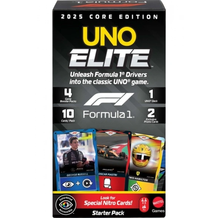 Mattel Uno Elite F1 Kartlar - Başlangıç Paketi JLV42