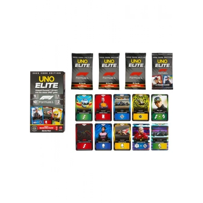 Mattel Uno Elite F1 Kartlar - Başlangıç Paketi JLV42