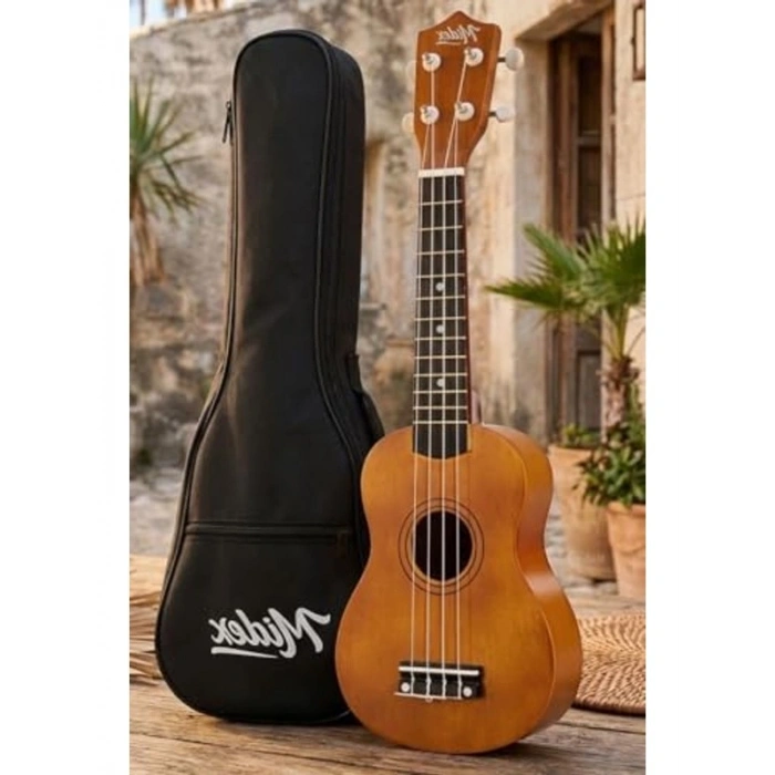 Maun Renkli Konser Ukulele, Askı ve Çanta Dahil, Kullanıma Hazır