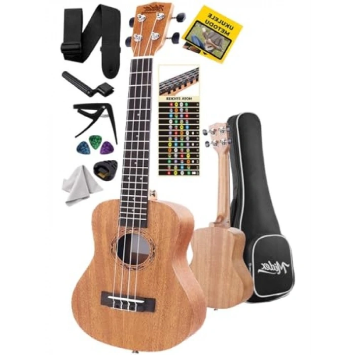Maun Soprano Ukulele Seti - Metod, Askı ve Pena Dahil
