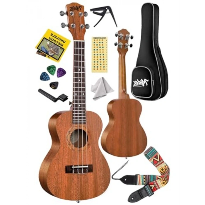 Maun Tenör Ukulele Seti - Softcase, Capo ve Aksesuarlarla Birlikte
