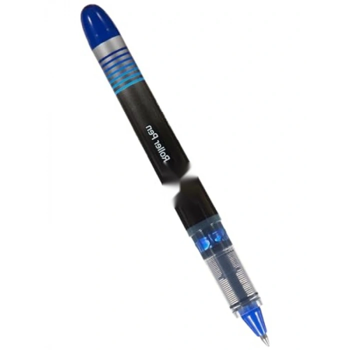 Mavi 0.7 mm Roller Kalem - Şeffaf Gövde