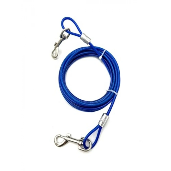 Mavi 4.5 Metre Köpek Bahçe Bağlama Halatı Mavi XL
