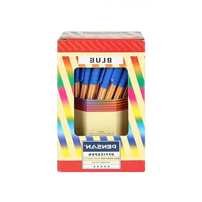 Mavi 60lı Tükenmez Kalem Seti, Yüksek Kalite