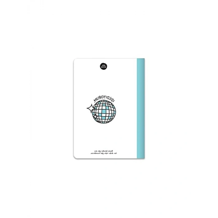 Mavi A5 Boyutunda 80 Yaprak Renkli Çizgili Defter