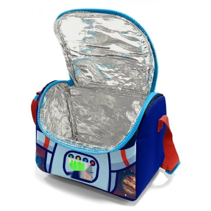 Mavi Astronot Temalı Çocuk Beslenme Çantası