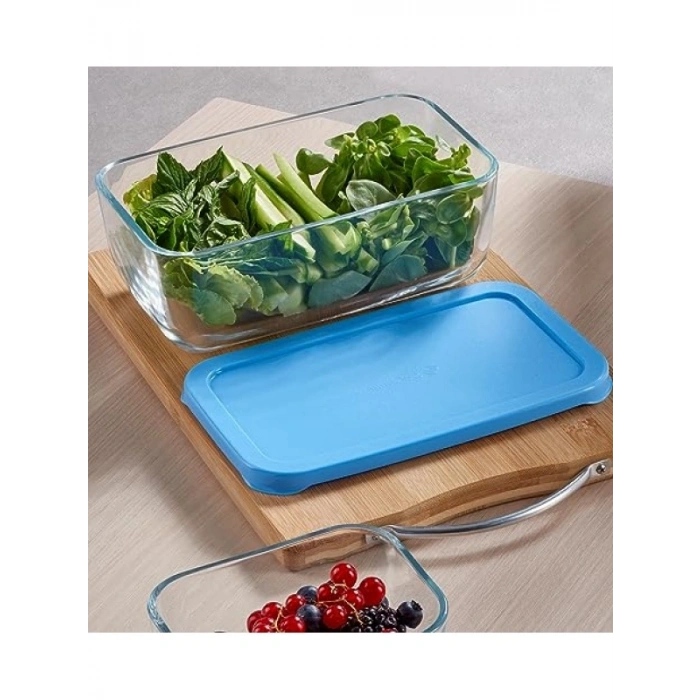 Mavi Kapaklı 1200 cc Saklama Kabı, Tekli Hediye Kutu