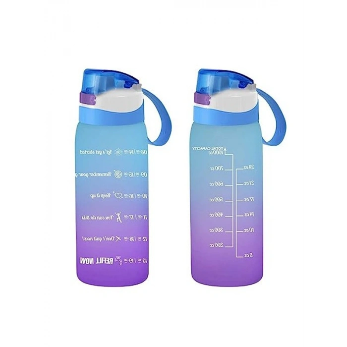 Mavi Motivasyon Su Matarası - 500 ml Kapasiteli Su Şişesi