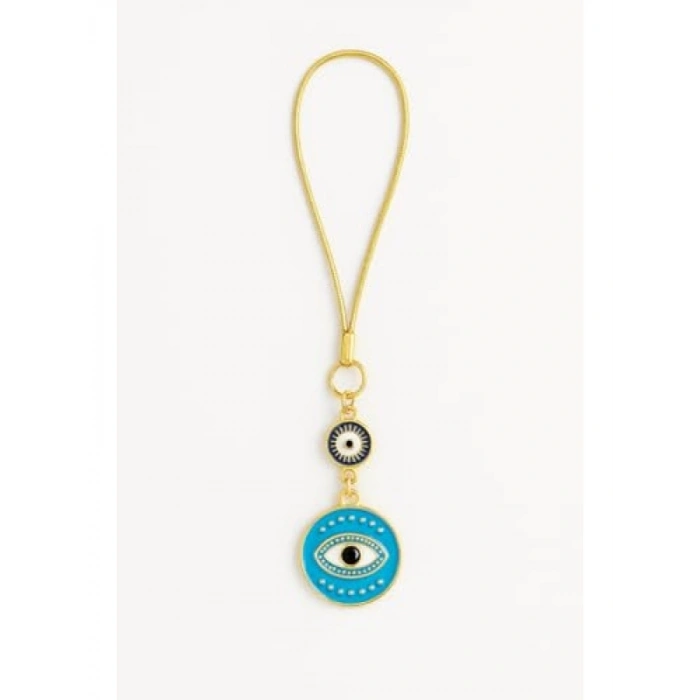 Mavi Nazar Boncuklu Araba Dikiz Aynası Süsü