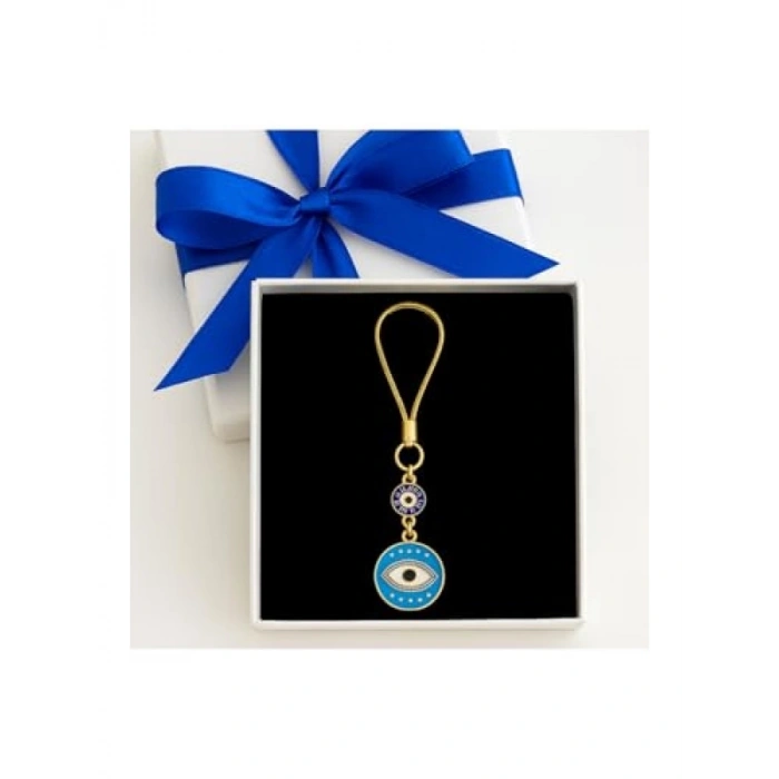 Mavi Nazar Boncuklu Araba Dikiz Aynası Süsü