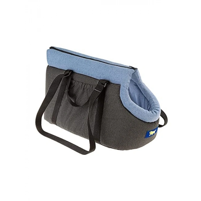 Mavi Pamuk Kumaş Taşıma Çantası (50 cm)