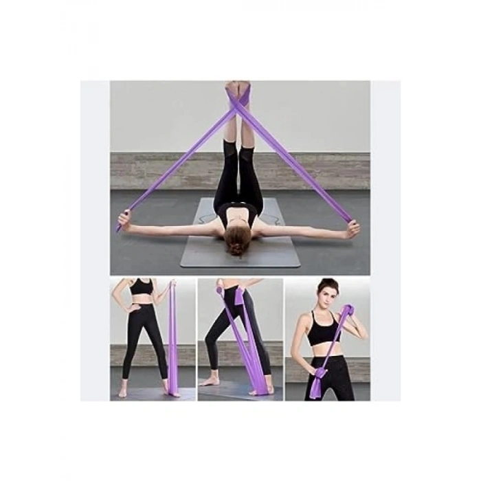 Mavi Pilates Bandı - 94 cm x 7 cm Egzersiz Lastiği