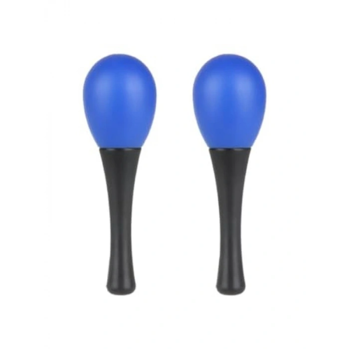Mavi Plastik Marakas Seti (2 Adet)