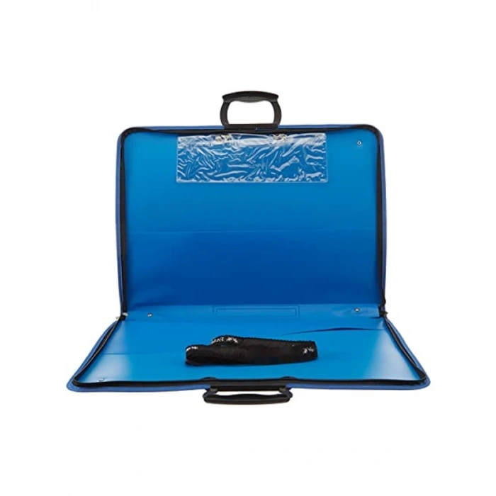 Mavi Proje Çantası, 38x55 cm, Askılı ve Ergonomik