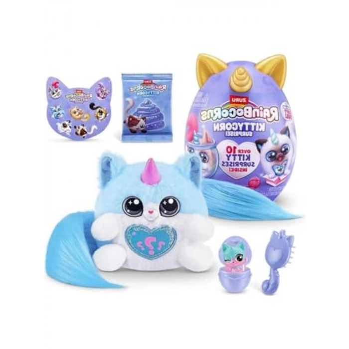 Mavi Rainbocorns Kittycorn Sürpriz Paket, Eğlenceli Oyun