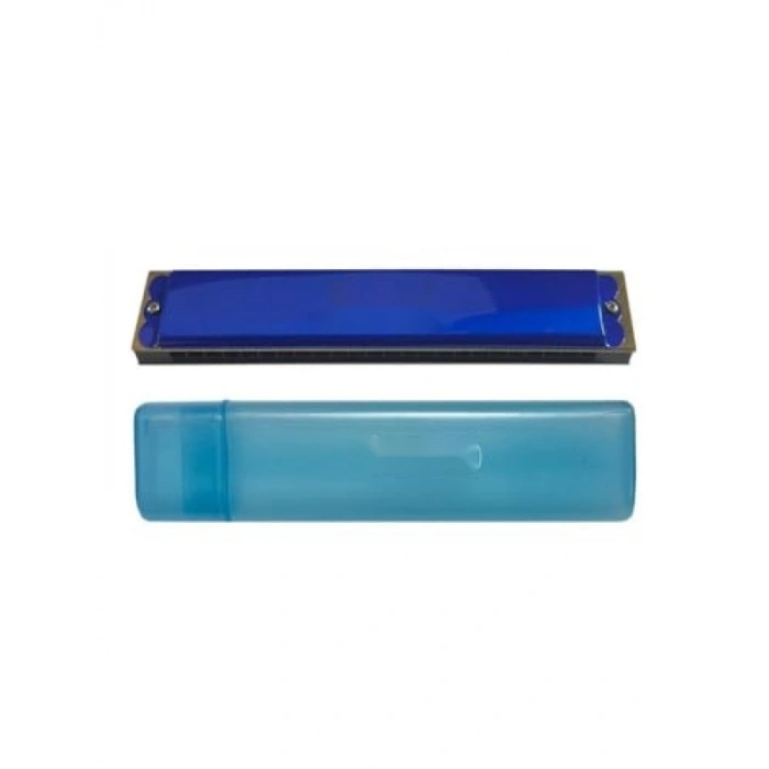 Mavi Renkli 24 Delikli Profesyonel Mızıka