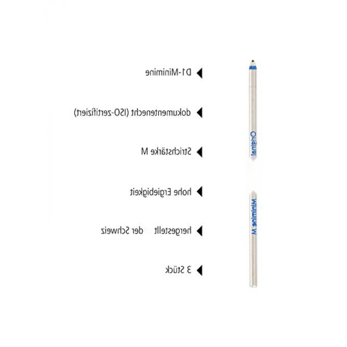 Mavi Renkli 3lü Kısa Refill Set