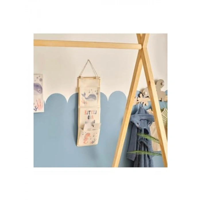 Mavi Renkli Askılı Organizer – 20x60 cm Boyut