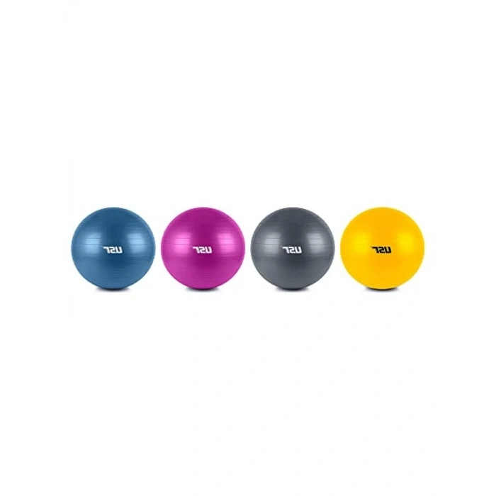 Mavi renkli pilates topu, denge ve güç geliştirme için ideal