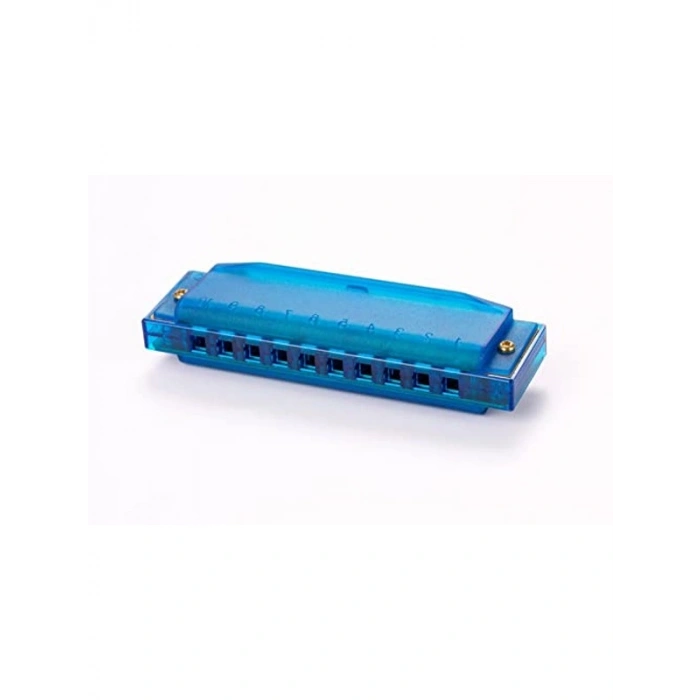 Mavi Renkli Translucent Harp Mızıka, Do Majör Tonunda