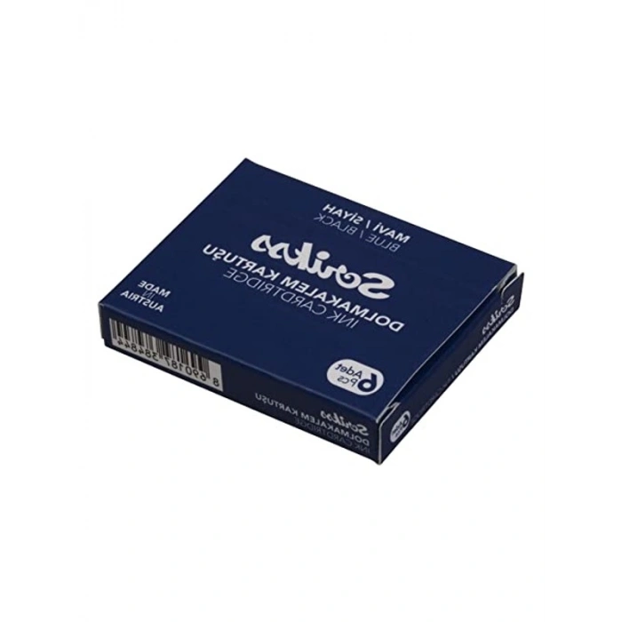 Mavi Siyah 6lı Dolma Kalem Kartuşu, Scrikss Markası