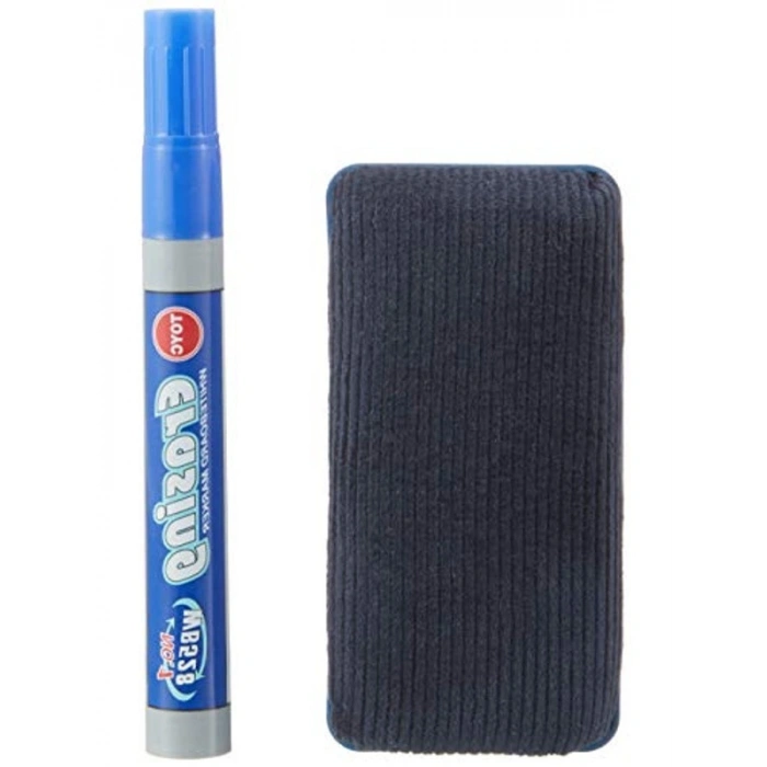 Mavi Tahta Kalemi ve Silgi Seti, Ahşap Tasarım