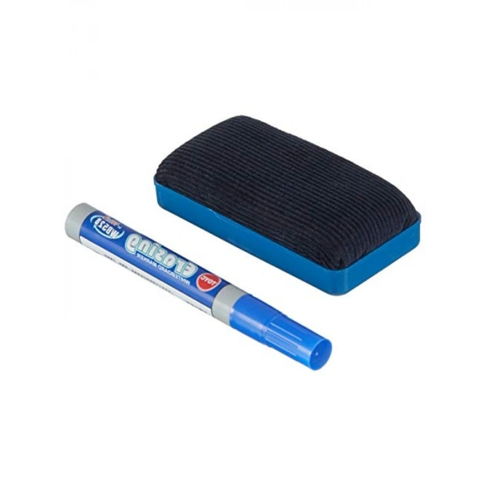 Mavi Tahta Kalemi ve Silgi Seti, Ahşap Tasarım