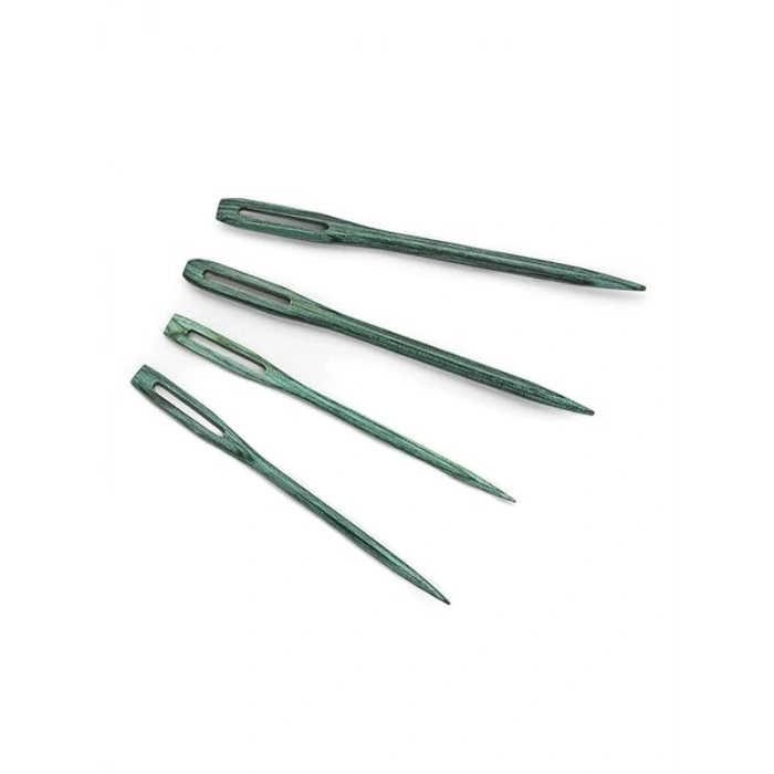 Mavi Yeşil Ahşap Tıpa İğne Seti, Mindful Collection Ürünü