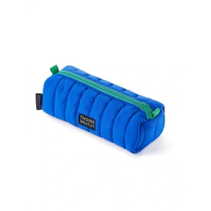 Mavi Yeşil Fermuarlı Kalem Çantası