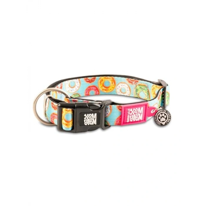 Max & Molly Urban Pets Original Serisi Akıllı Künyeli Köpek Boyun Tasması (S, Donuts)