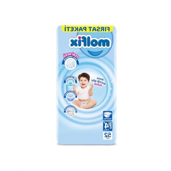 Maxi Beden Bebek Bezi, 4+ (9-16 Kg) Fırsat Paketi 52 Adet