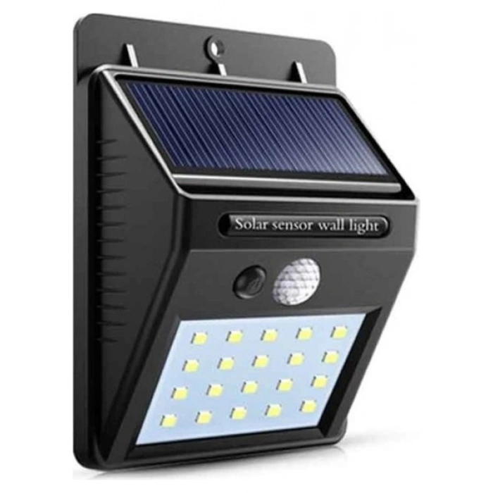 Maxled 15W Sensörlü Solar Güneş Enerjili LED Aplik Bahçe Sokak Aydınlatması 6500K