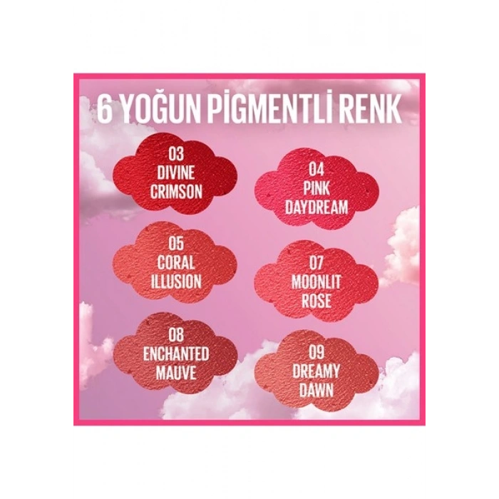Maybelline New York Cloudtopia Köpük Dokulu Mat Allık 09 Dreamy Dawn