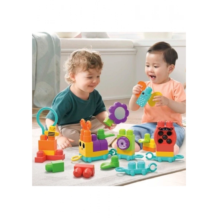 Mega Bloks Hareketli Duyusal Gelişim Tırtılı HKN44