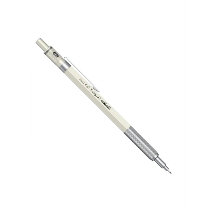 Mekanik Kurşun Kalem 0.5 mm - Beyaz Renkli Ofis Kalemi