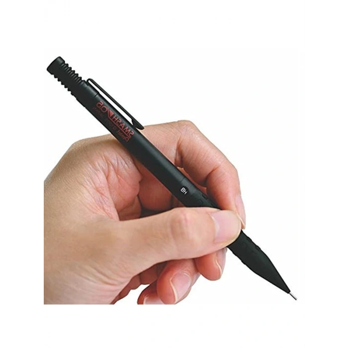 Mekanik Kurşun Kalem, 0.5 mm Uç, Mat Siyah Renk, Orijinal Kutusunda