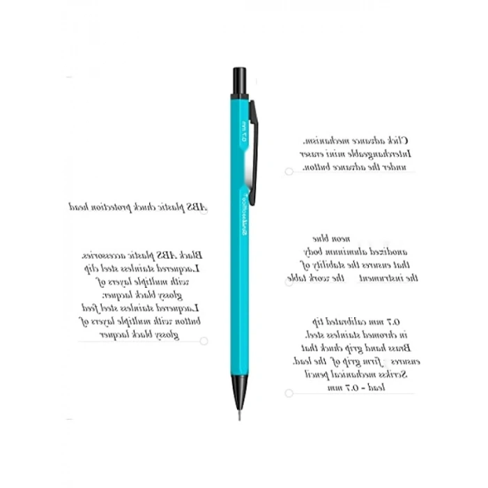 Mekanik Kurşun Kalem - 0.7 mm Turkuaz