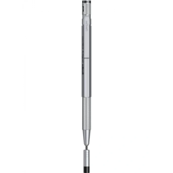 Mekanik Kurşun Kalem - Gri 2 mm Uç, Metal Klipsli