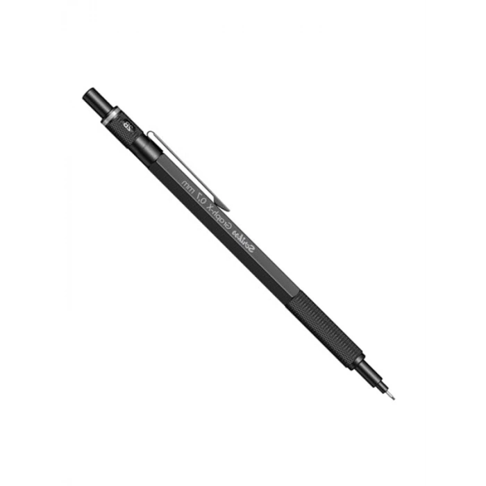 Mekanik Kurşun Kalem, Mat Siyah Renk, 0.7 mm Uç