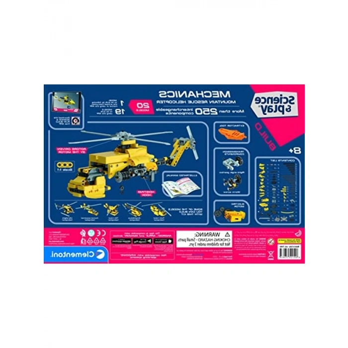 Mekanik Laboratuvar Kurtarma Helikopteri Oyuncak Seti